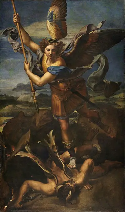 St Michael Vanquishing Satan Raphael
